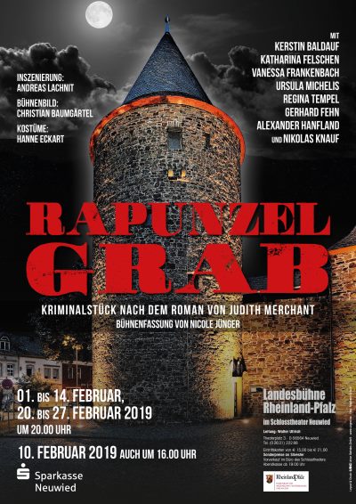 Theaterplakat Uraufführung Rapunzelgrab Schlosstheater Neuwied